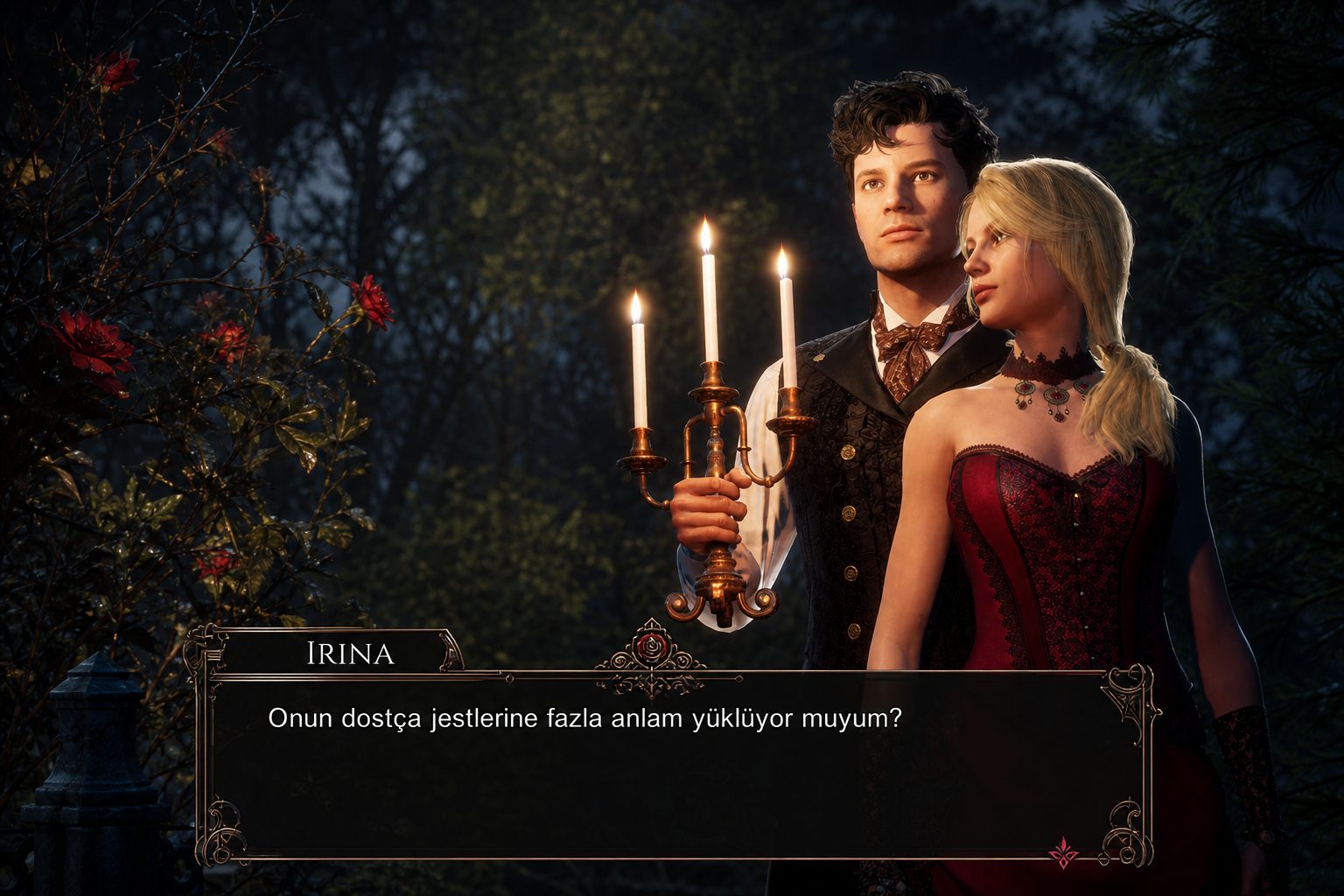 The Crimson Maid Türkçe diyalog kutusu